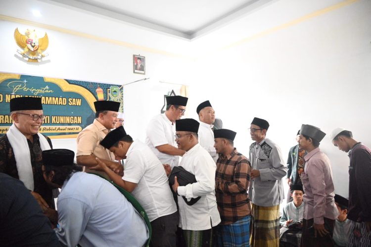 Peringatan Maulid Nabi Muhammad SAW 1447 H yang digelar oleh Pengurus Cabang Nahdlatul Ulama (PCNU) Kabupaten Kuningan. (Foto: Dok. IKP)