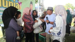Gerakan Pangan Murah (GPM) di Desa Kertawana, Kecamatan Kalimanggis. (Foto: dok.dkpp/k1)