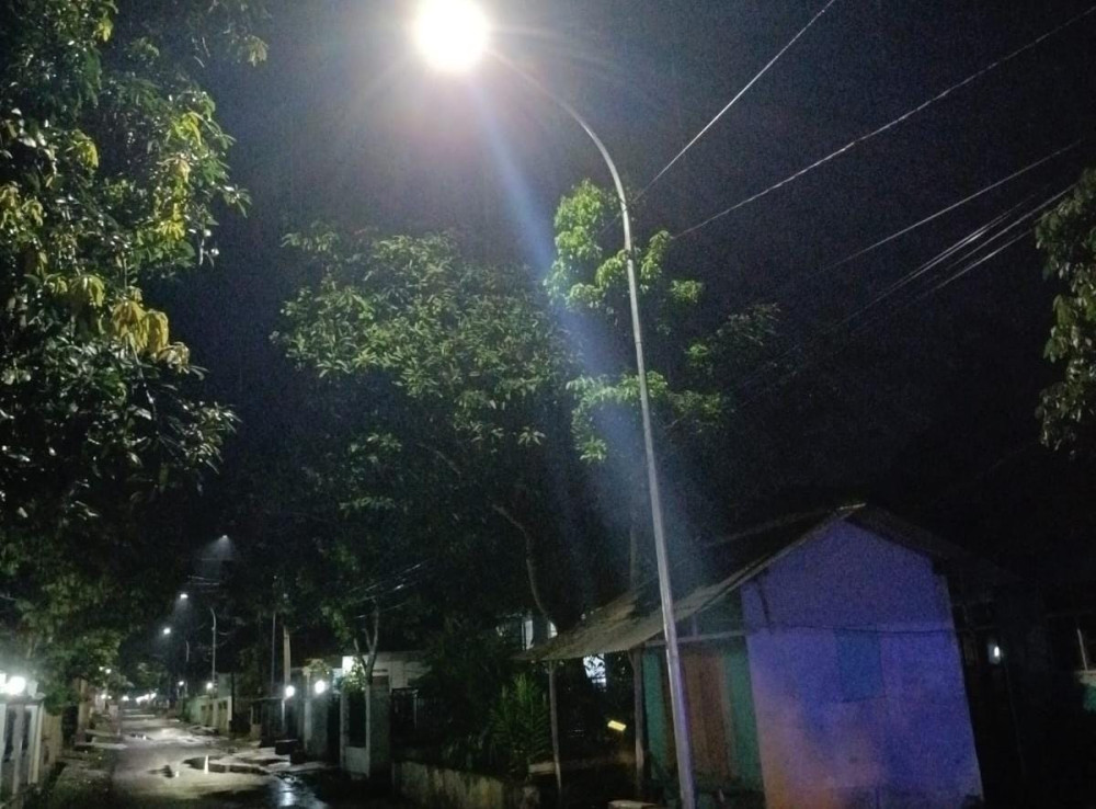 Penerangan Jalan Umum (PJU) Kuningan Caang. (Foto: dok. net/k1)