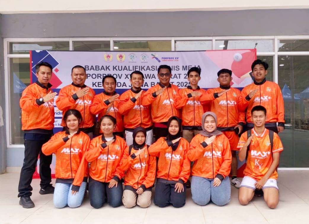 Tim Persatuan Tenis Meja Seluruh Indonesia (PTMSI) Kabupaten Kuningan. (Foto: dok. ptmsi/k1)
