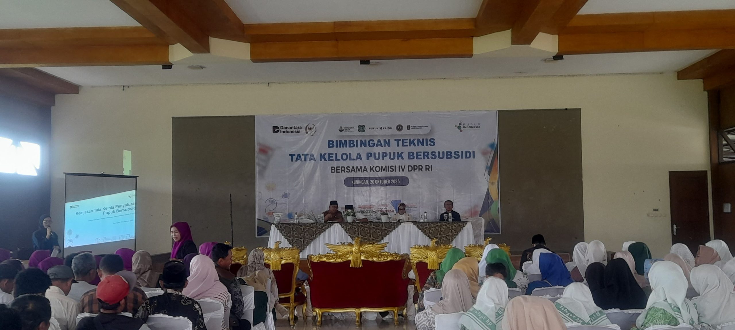Bimbingan Teknis Tata Kelola Pupuk Beraubsidi Bersama Komisi IV DPR RI. (Foto: dok. ist/manarul)