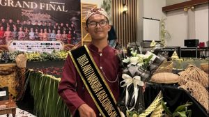 Azril Perliyansyah tampil membanggakan sebagai Duta Anti Narkoba Mojang Jajaka Kuningan 2025. (Foto: dok. ist/k1)