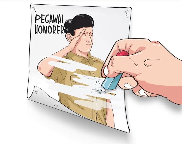 Ilustrasi penghapusan tenaga honorer. (Foto: dok.net)