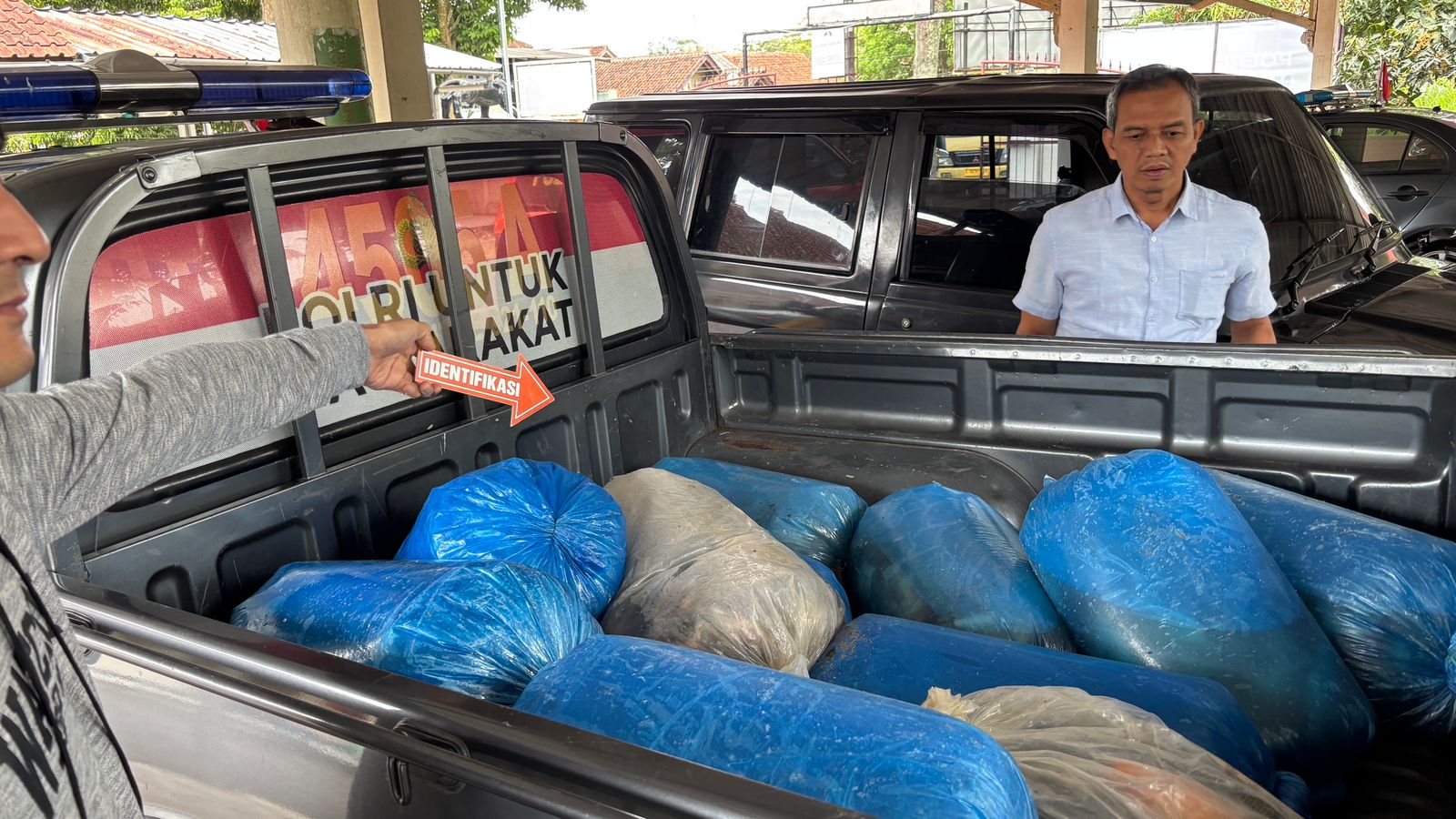 364 kilogram ikan sebagai barang bukti yang diamankan Polres Kuningan. (Foto: dok. polres/k1)