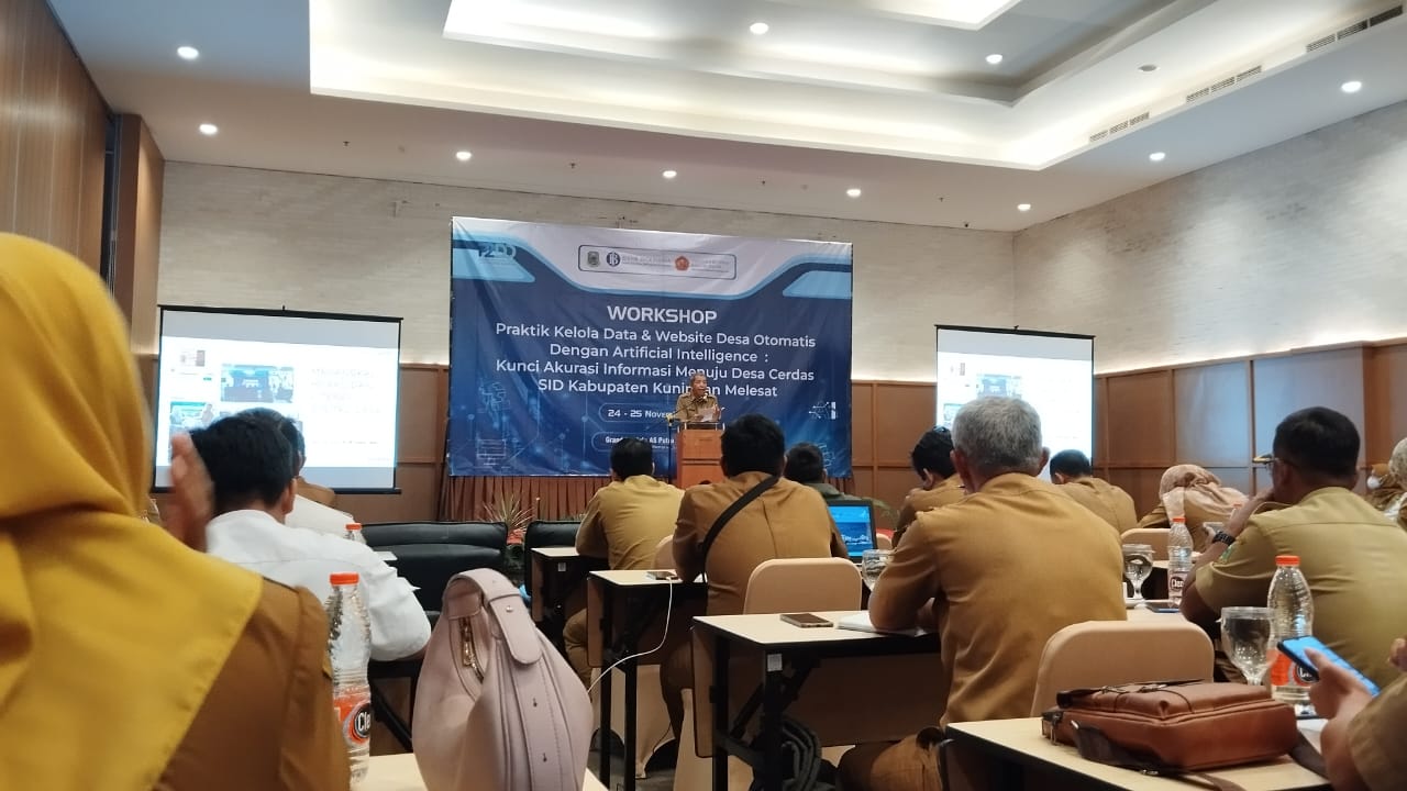 Workshop Praktik Kelola Data dan Website Desa Otomatis dengan Artificial Intelligence (foto: dok. Ist/tohirin)