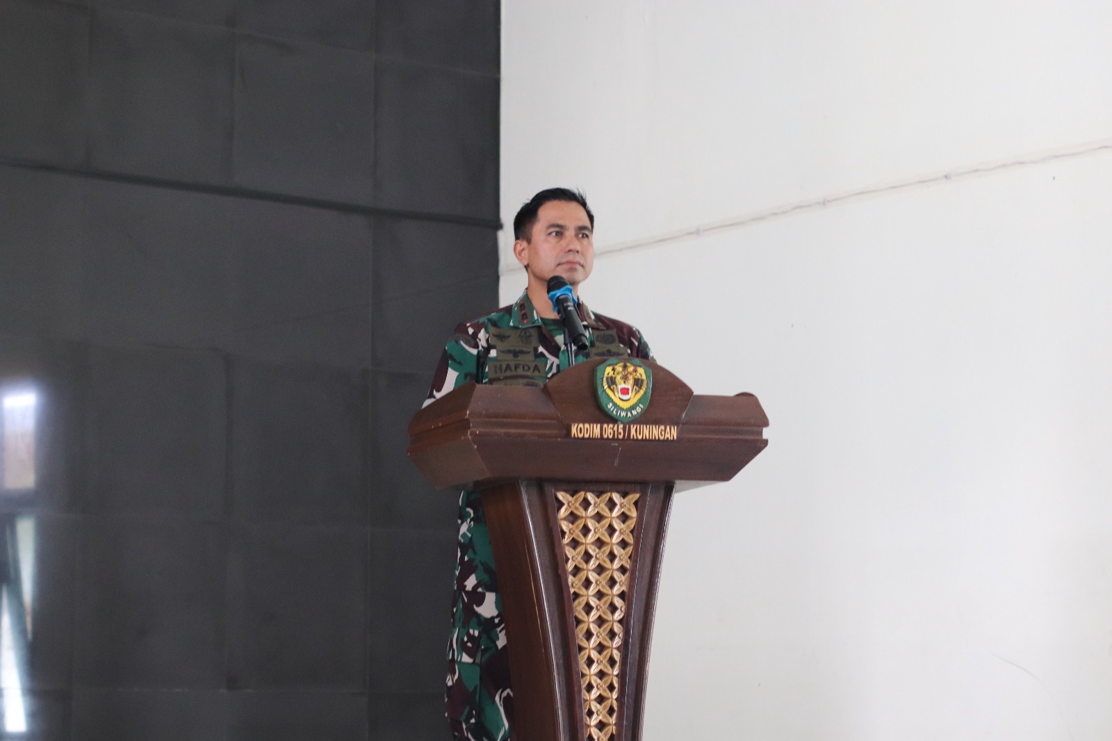 Komandan Kodim 0615/Kuningan Letkol Arh Hafda Prima Agung (foto: dok. Kodimkng/tohirin)