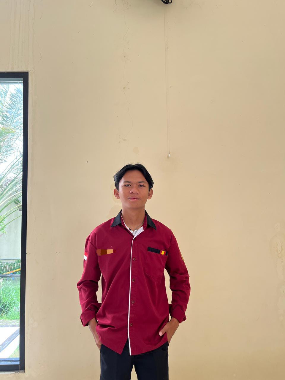Muhamad Riswan, Mahasiswa dari UM Kuningan selaku adik korban kehilangan kendaraan bermotor. (Foto: dok. handover/k1)
