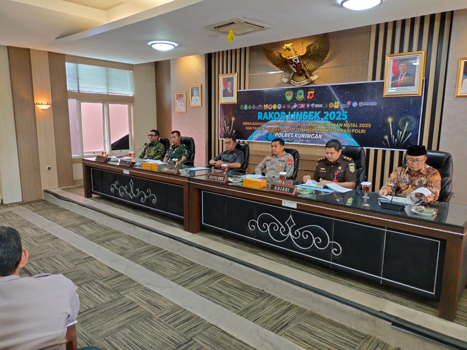 Rakor lintas sektoral jelang Natal dan Tahun Baru 2026 di Kabupaten Kuningan (foto:dok. pemkab/tohirin)