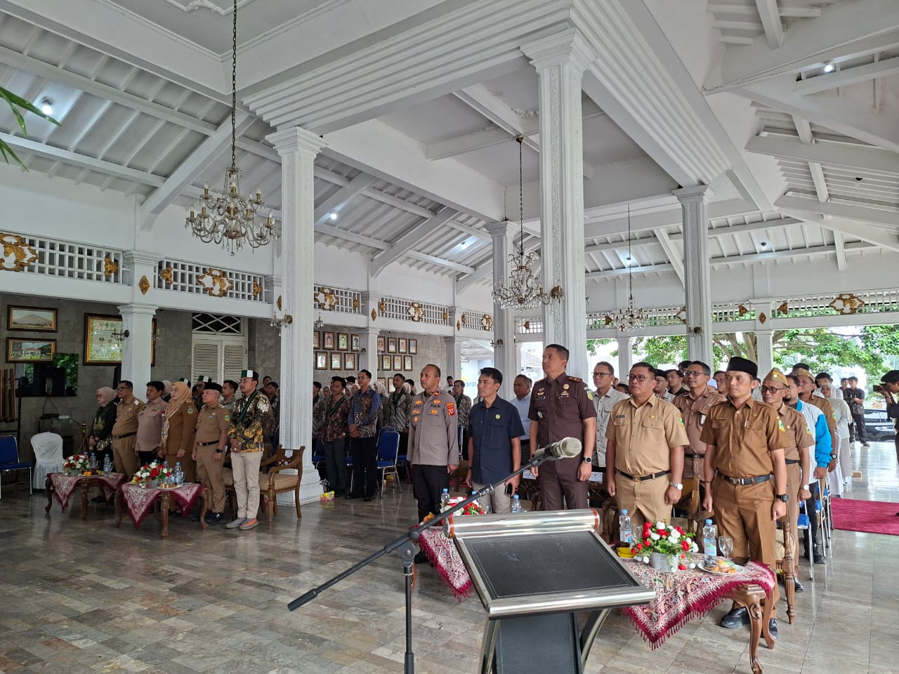 Suasana pelantikan HMI KUNINGAN (foto:dok. ist/tohirin)