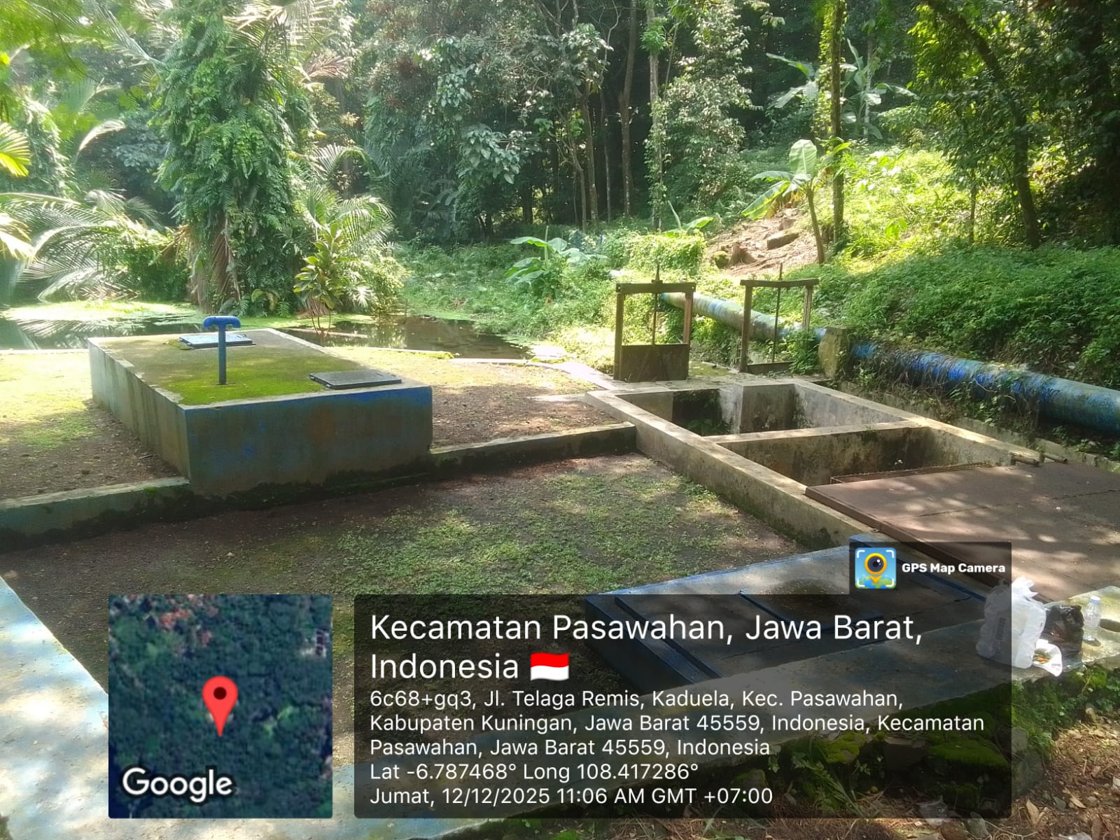 Reservoar milik pemanfaat air tanpa izin di talaga nilem. (Foto: dok. ist)