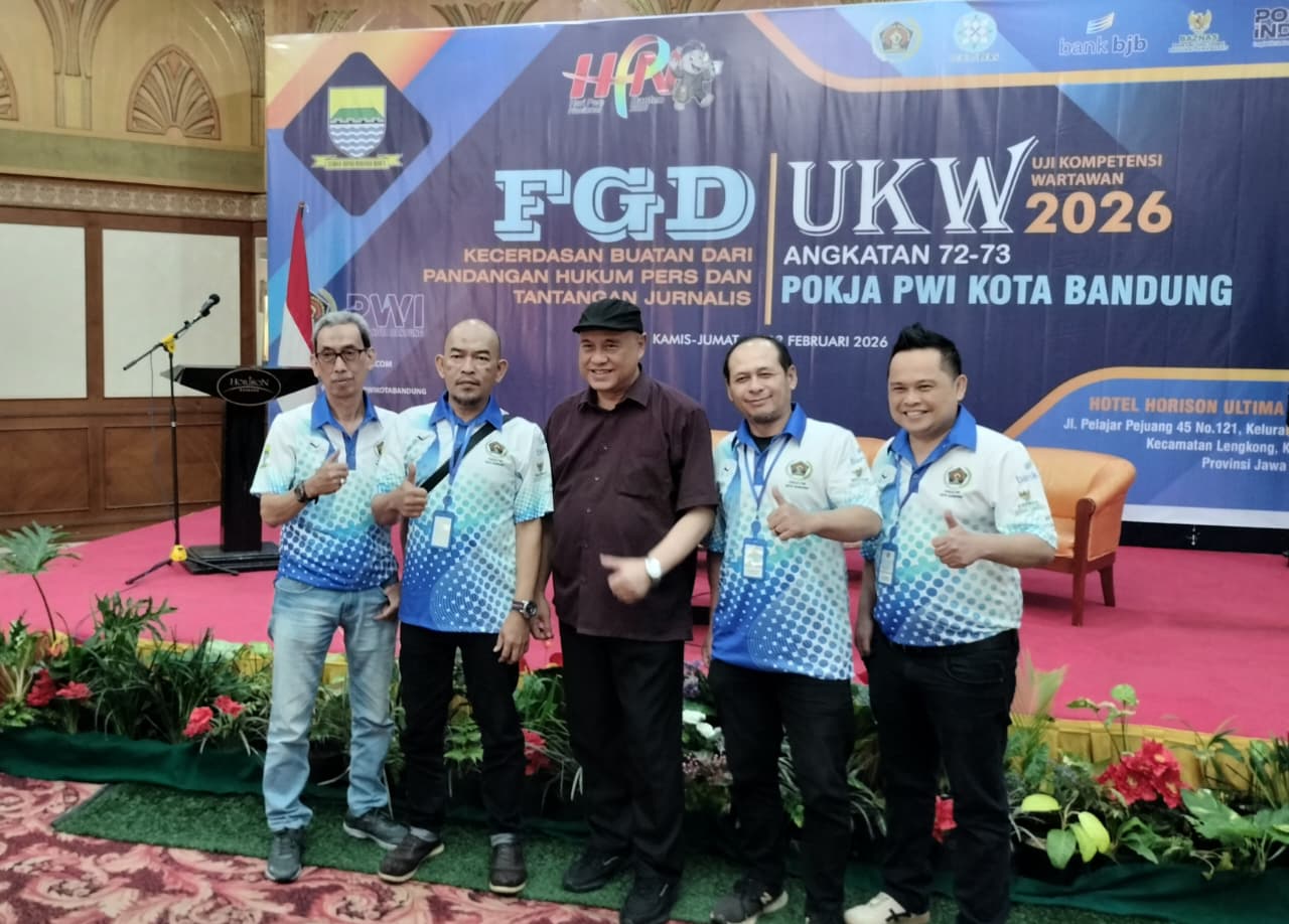 Uji Kompetensi Wartawan (UKW) PWI Pokja Kota Bandung bertempat di Hotel Horison Ultima Bandung pada 12-13 Februari 2026. (Foto: dok. iyan irwandi)