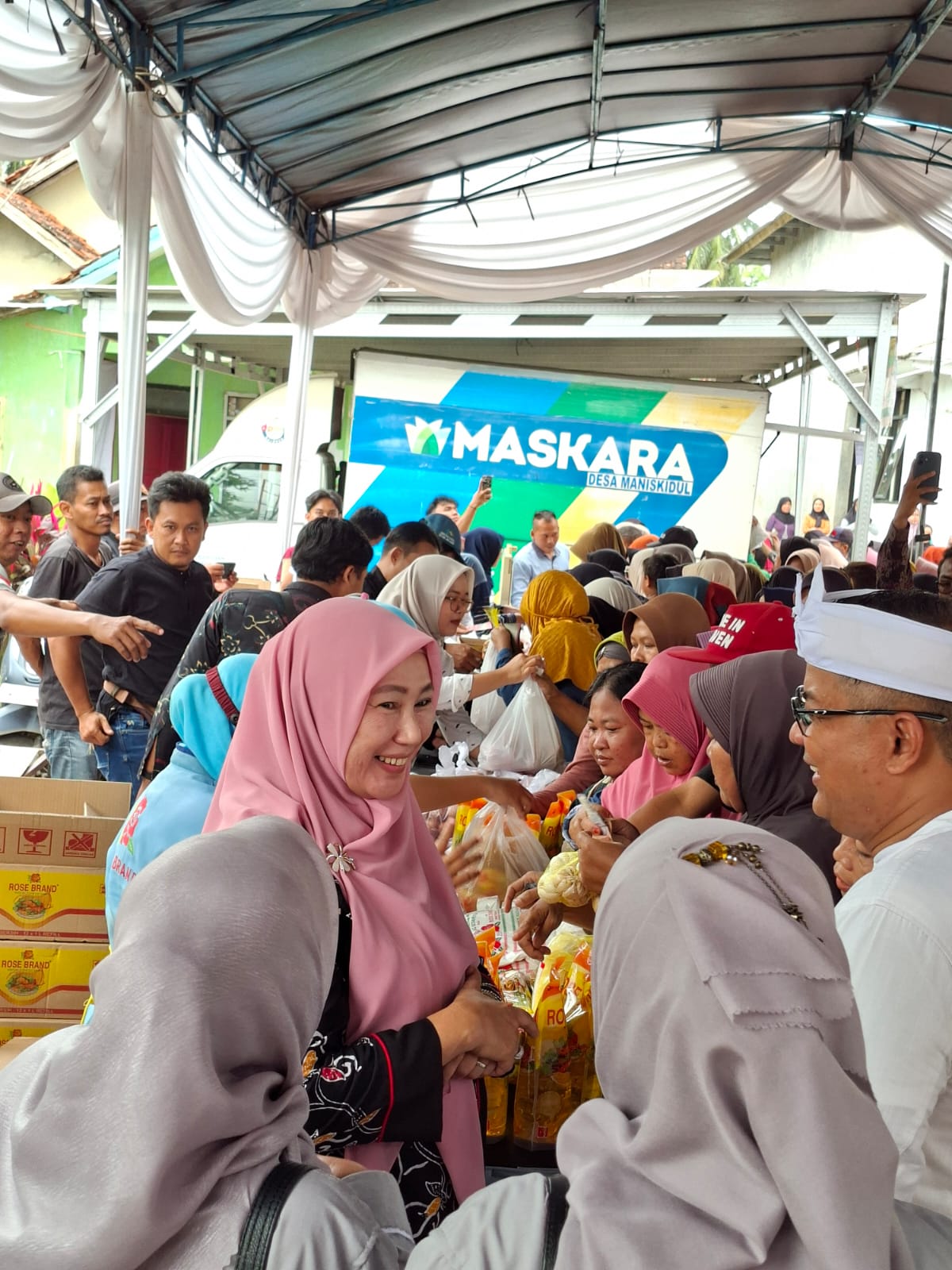 Wakil Bupati Kuningan Tuti Andriani dalam GPM Babakanreuma (foto:dok. ist/tohirin)
