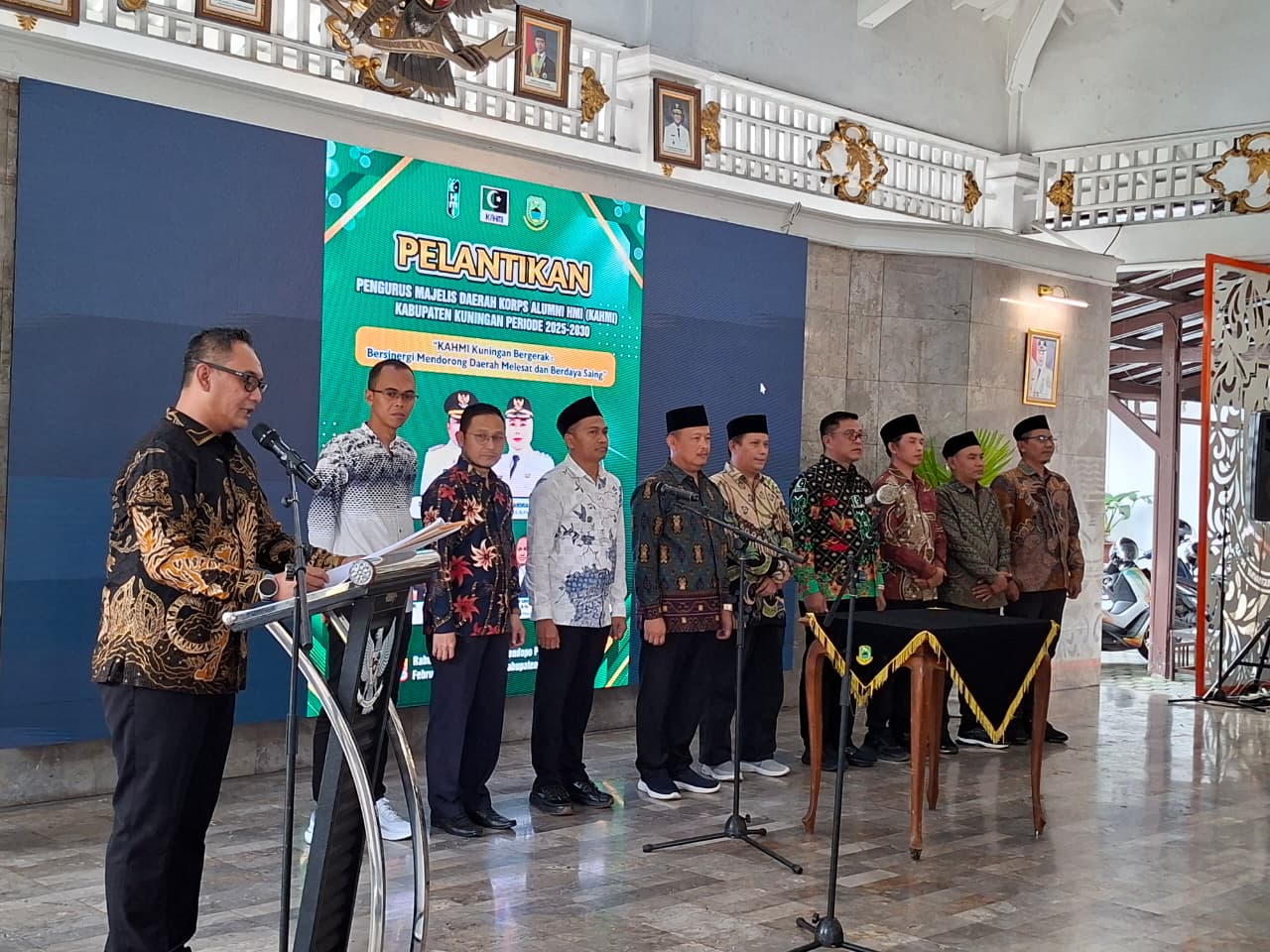 Pelantikan KAHMI Kuningan di pendopo (foto:dok. ist/tohirin)