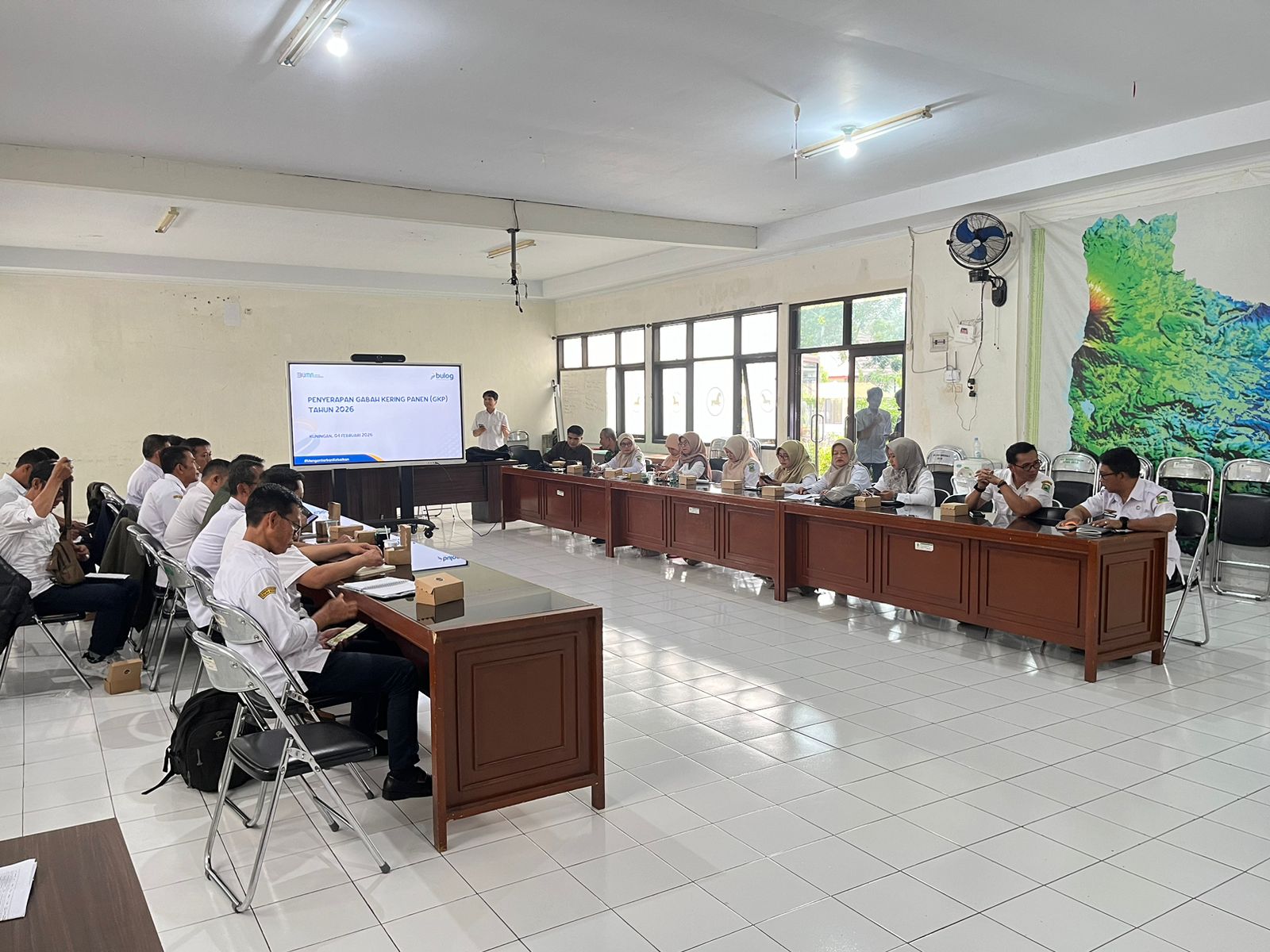 Koordinasi lintas sektor jaga harga gabah petani Kuningan (foto:dok. diskatan/tohirin)