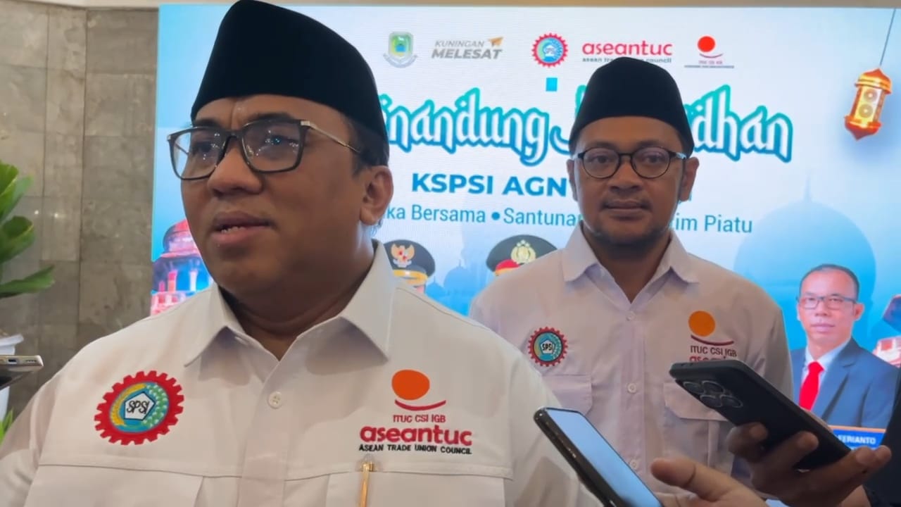 Andi Gani Nena Wea, Presiden Konfederasi Serikat Pekerja Seluruh Indonesia (KSPSI). (foto:dok. ist/tohirin)