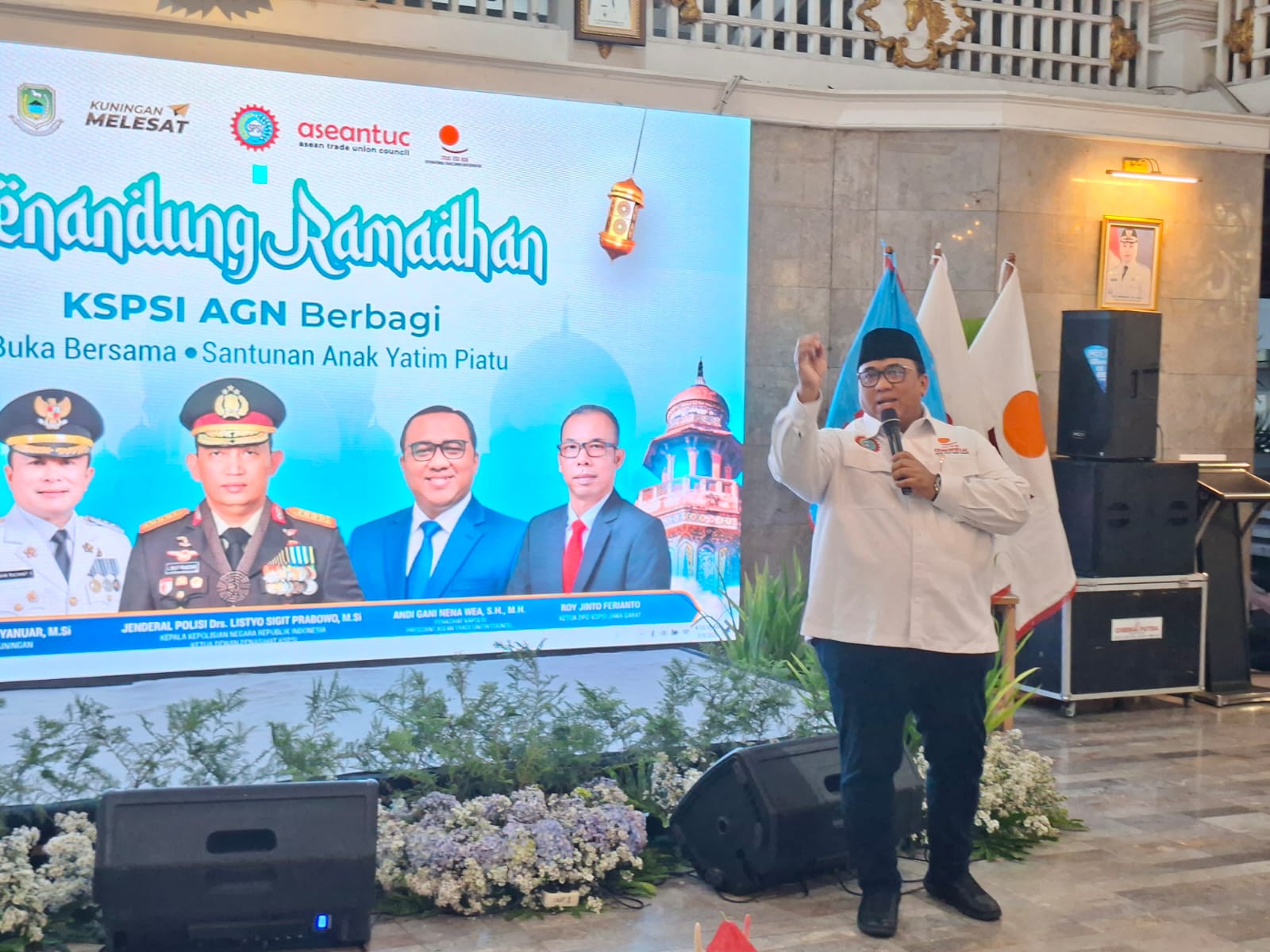 Andi Gani Nena Wea, Presiden Konfederasi Serikat Pekerja Seluruh Indonesia (KSPSI). (foto:dok. ist/tohirin)