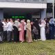Suasana halal bihalal di dinkes kuningan (foto:dok. ist/tohirin)