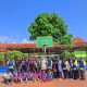 Selebrasi SDN Buniasih usai sabet gelat Juara 3(foto:dok. ist/tohirin)