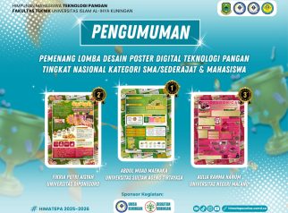 Poster pengumuman pemenang lomba (foto:dok. ist/tohirin)
