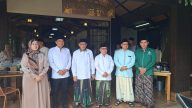 Foto bersama di acara halal bihalal lembaga batsu masail (foto:dok. ist/tohirin)