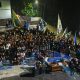 Nobar viking Distrik Kuningan (foto:dok. ist/tohirin)