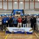 Ratusan pelajar dari berbagai SMA/SMK se-Kabupaten Kuningan memadati GOR Ewangga saat pembukaan Student Futsal Championship 2026 yang resmi digelar pada 4 Mei 2026. Turnamen ini diikuti 39 tim sebagai ajang unjuk bakat dan sportivitas di dunia futsal pelajar. (Foto: dok. ist)