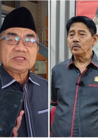 Dua Pimpinan DPRD Kuningan, Ujang Kosasih & Nuzul Rachdy. (Foto: dok. net)