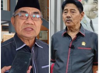 Dua Pimpinan DPRD Kuningan, Ujang Kosasih & Nuzul Rachdy. (Foto: dok. net)