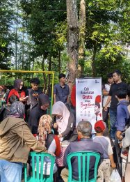 DPC GMNI Kuningan gelar Cek Kesehatan Gratis di kawasan KIC Kuningan (foto:dok ist/tohirin)