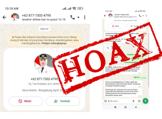 Hoax penipuan wakil bupati (foto:dok ist/tohirin)