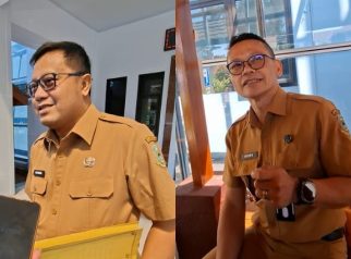 Guruh sekwan dan deden bpkad kuningan (foto:dok ist/tohirin)