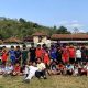 Mahasiswa KKN Universitas Muhammadiyah Kuningan bersama Karang Taruna Mekar Bhakti turut menyukseskan Turnamen Sepak Bola U-13 dalam rangka HUT ke-81 RI dan Hari Jadi Desa Selajambe di Lapangan Gintung Raya, Sabtu (1/8/2026).