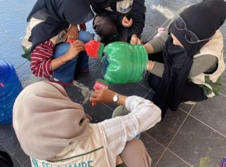 Proker pembuatan baksampah untuk di sekolah dasar olrh KKN UMK (foto:dok ist/tohirin)