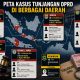 Peta Kasus Tunjangan DPRD di Berbagai Daerah. (Dok. gpt)