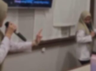 Tangkapan layar video viral yang diduga ASN Kuningan. (Dok. Ist)