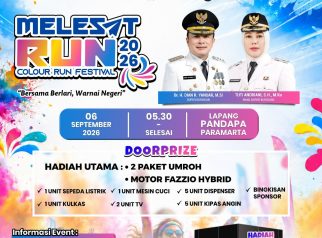 Pamplet melesat run color event (foto:dok ist/tohirin)