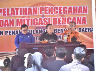 Pelatihan mitigasi bencana oleh BPBD Kuningan (foto:dok ist/tohirin)