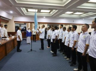 Pelantikan pengurus Sepak Takraw Kuningan (foto:dok ist/tohirin)