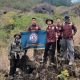 Mahasiswa PJKR UM Kuningan bersama tim gabungan dan relawan saat terlibat dalam penanganan Karhutla di kawasan Bukit Seribu Bintang, Gunung Ciremai, Sabtu (24/10/2026). (Dok. ist)